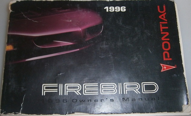 1996 Pontiac Firebird Owners Manual