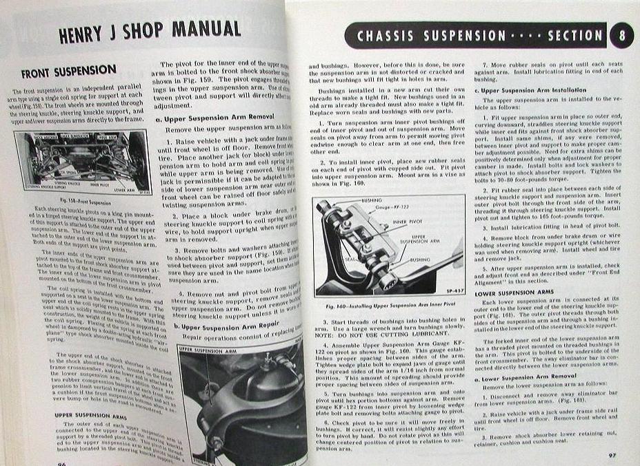 1951 - 1953 Henry J Shop Manual original - 5