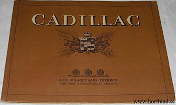 1929 Cadillac Lyxbroschyr svensk