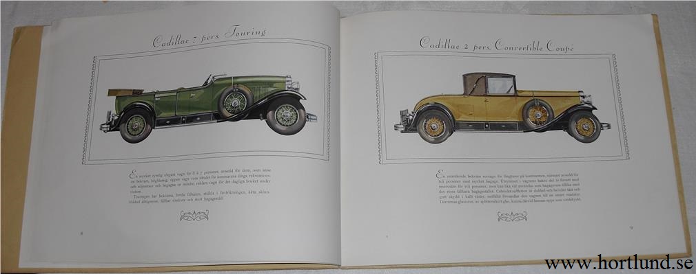 1929 Cadillac Lyxbroschyr svensk - 2