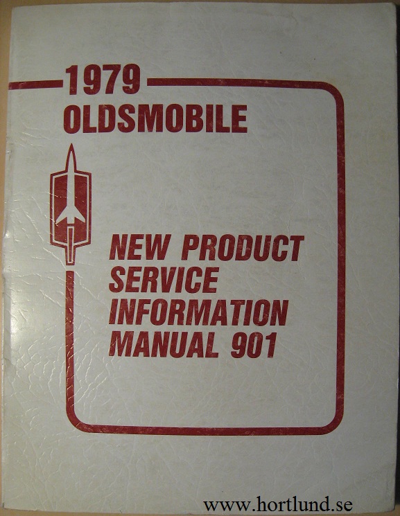 1979 Oldsmobile New Product Service Information alla modeller