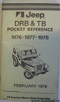 1976 - 1978 Jeep  Service Bulletiner