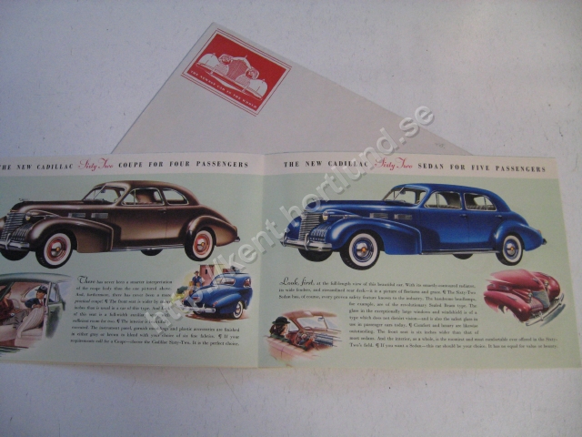 1940 Cadillac Försäljningsbroschyr