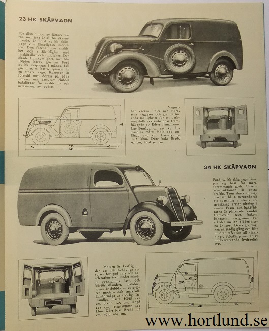 1947 Ford Lastbilar broschyr svensk - 3
