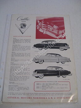 1950 Cadillac Försäljningsbroschyr