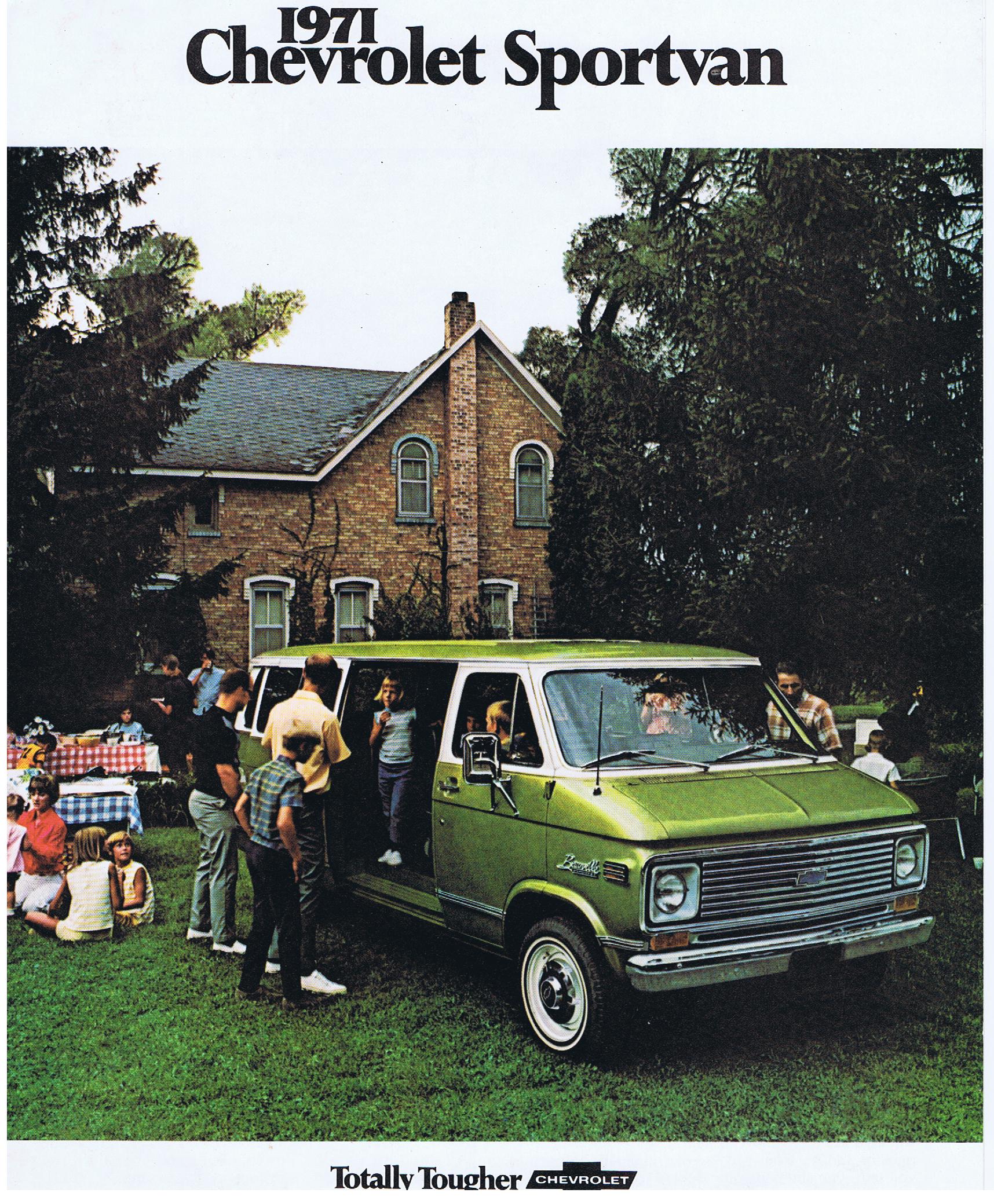 1971 Chevrolet Truck Försäljningsbroschyr Sportvan