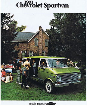 1971 Chevrolet Truck Försäljningsbroschyr Sportvan