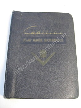 1951 Cadillac Flat rate schedule