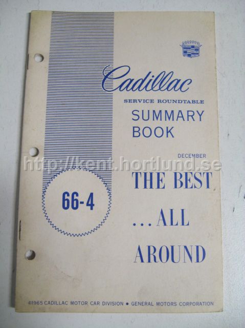 1966 Cadillac Service roundtable 66-4