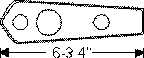 1942 - 1947 Cadillac gummi till skuffhandtag
