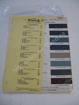 1951 Cadillac Acme Colors for 1951 fleet-X