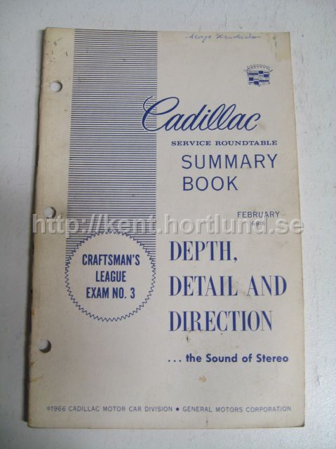 1966 Cadillac Service roundtable 66-6