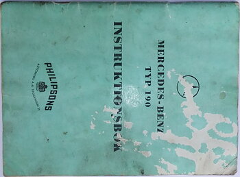 1959 Mercedes-Benz 190 Instruktionsbok