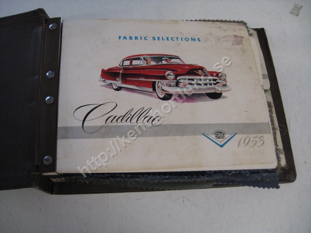 1953 Cadillac Dealer Album Fabric Selection