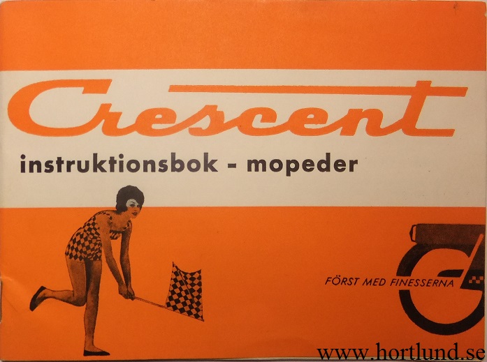 1961 Crescent Moped Instruktionsbok