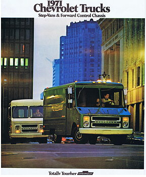 1971 Chevrolet Truck Försäljningsbroschyr Step Vans & Forward Control Chassis