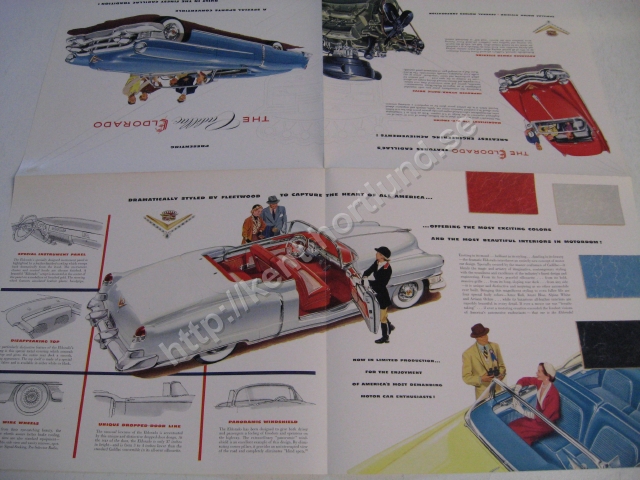 1953 Cadillac Eldorado försäljningsfolder