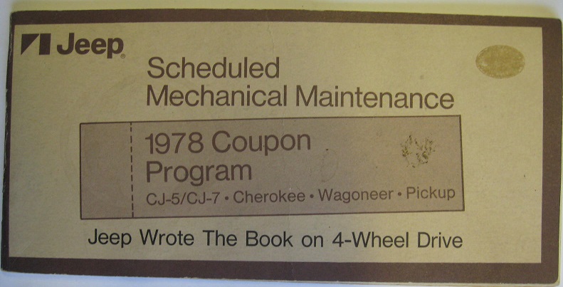 1978 Jeep  Servicebok alla modeller