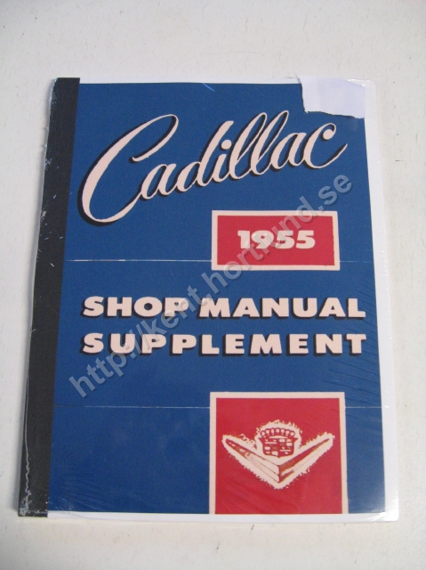 1955 Cadillac Shop Manual supplement