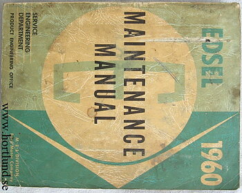 1960 Edsel Maintenance Manual
