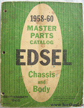 1958 - 1960 Edsel Master Parts Catalog original