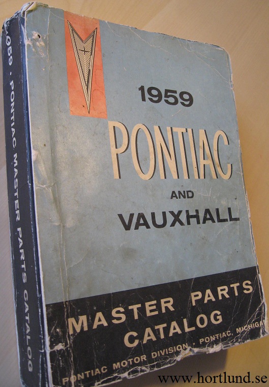 1959 Pontiac and Vauxhall Master Parts Catalog