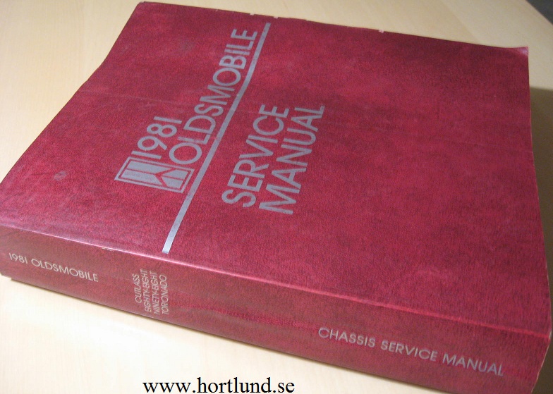 1981 Oldsmobile Chassis Service Manual