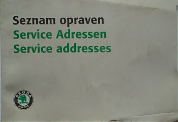 1998 Skoda Serviceadresser