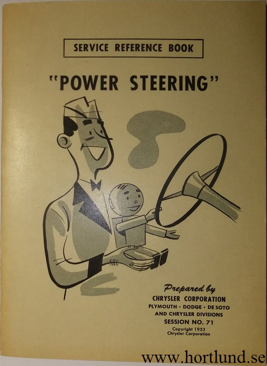 1954 Dodge & Plymouth Power Steering Service Reference Book
