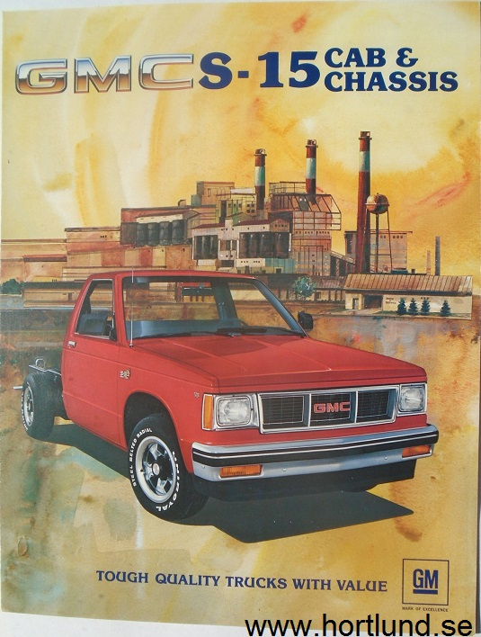 1983 GMC S-15 Cab & Chassis Broschyr