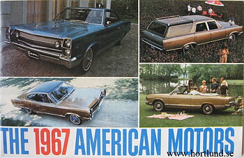 1967 Rambler alla modeller broschyr