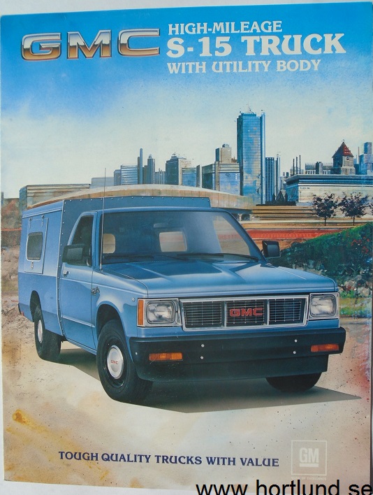 1983 GMC S-15 Truck with Utility Body Broschyr