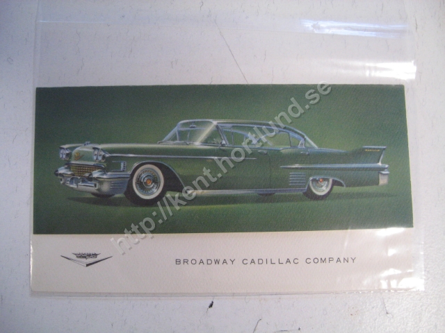 1958 Cadillac Sedan broschyr