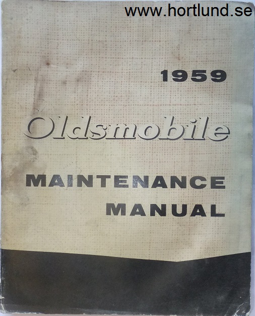 1959 Oldsmobile Shop Service Manual original