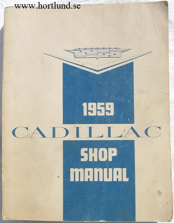 1959 Cadillac Shop Manual original