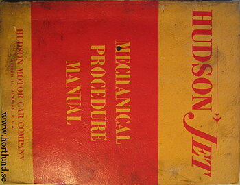 1953 Hudson Jet Mechanical Procedure Manual