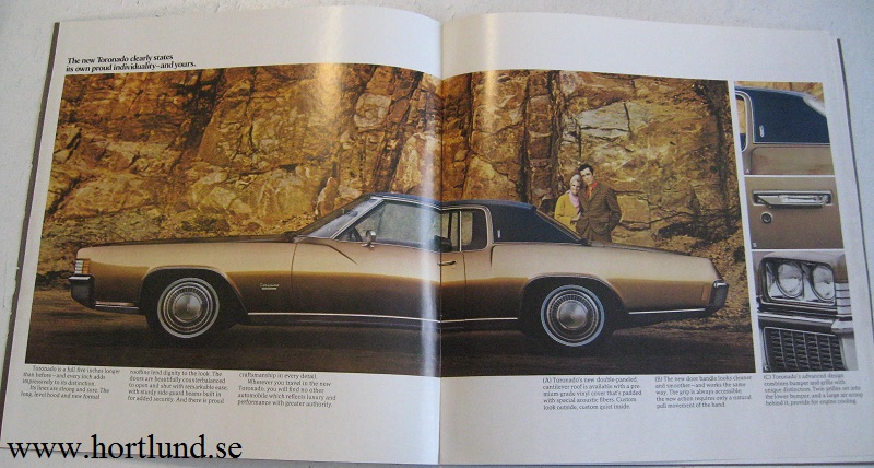 1971 Oldsmobile Toronado lyx broschyr - 2