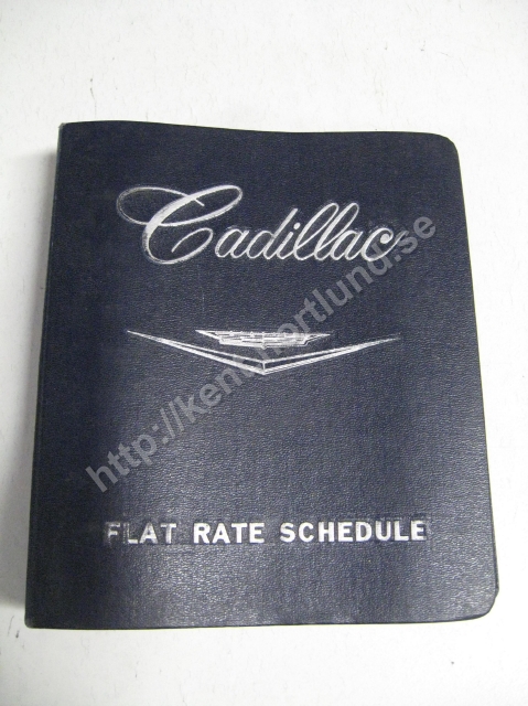 1961 Cadillac Flat Rate Schedule