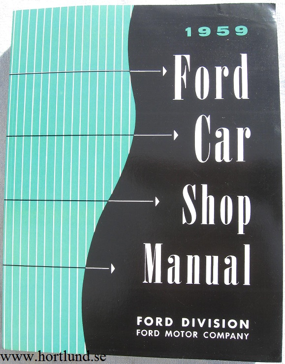 1959 Ford car Shop Manual