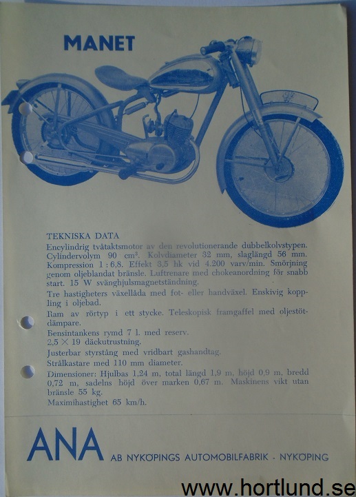 1950 Manet 90 broschyr