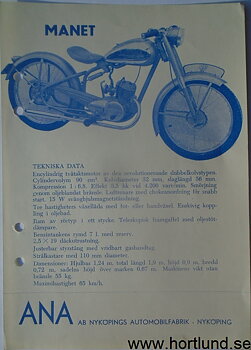 1950 Manet 90 broschyr