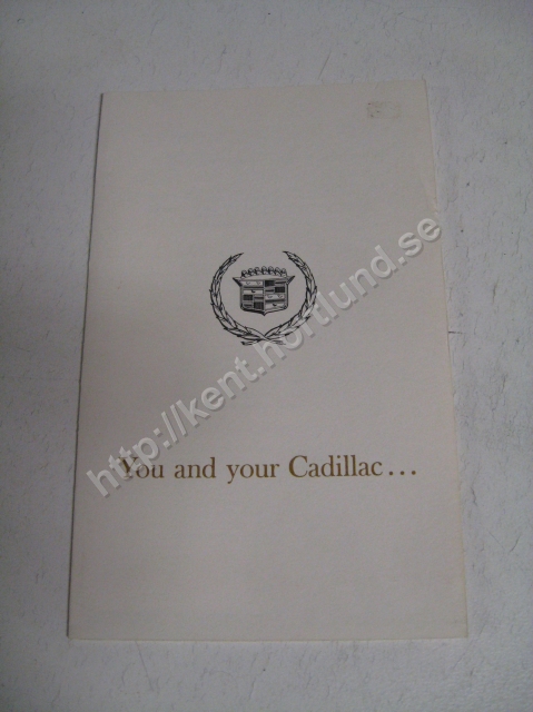 1963 Cadillac broschyr folder