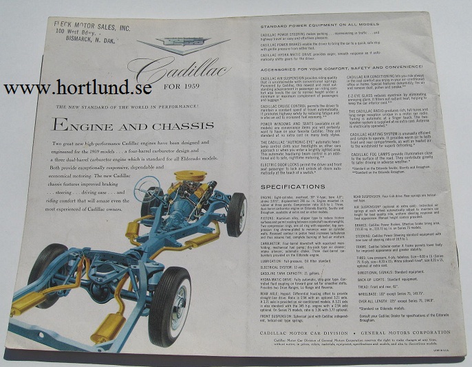 1959 Cadillac broschyr typ 1 - 2