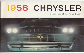 1958 Chrysler broschyr folder
