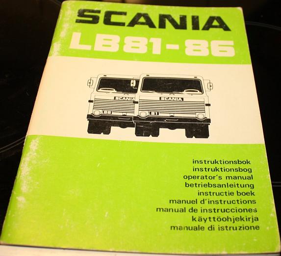 1979 Scania LB 81, LB 86, LBS 86 Instruktionsbok