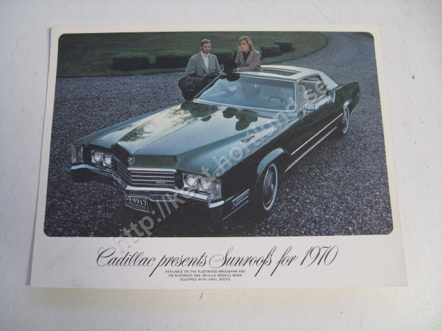 1970 Cadillac Försäljningsbroschyr