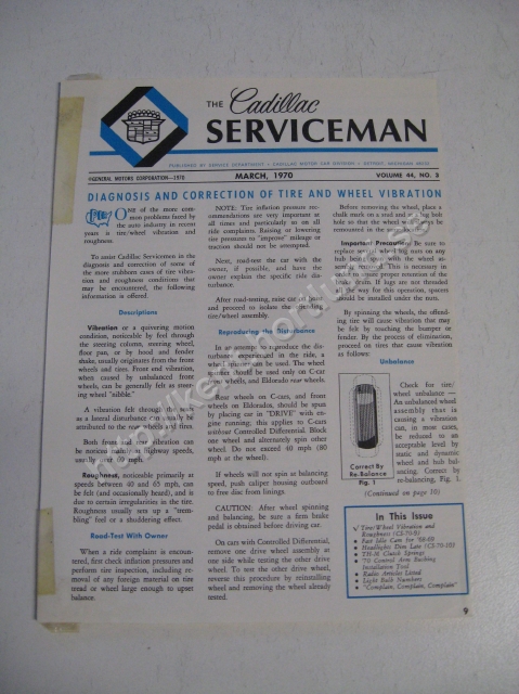 1970 Cadillac The cadillac serviceman