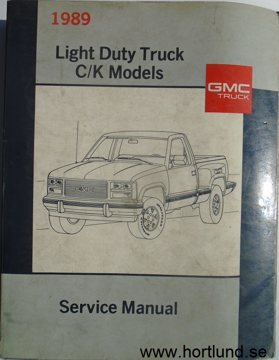 1989 GMC Light Duty Truck C/K Models Service Manual