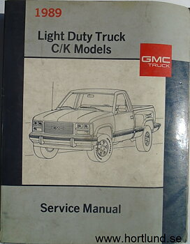 1989 GMC Light Duty Truck C/K Models Service Manual