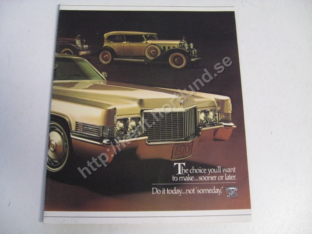 1970 Cadillac Försäljningsbroschyr